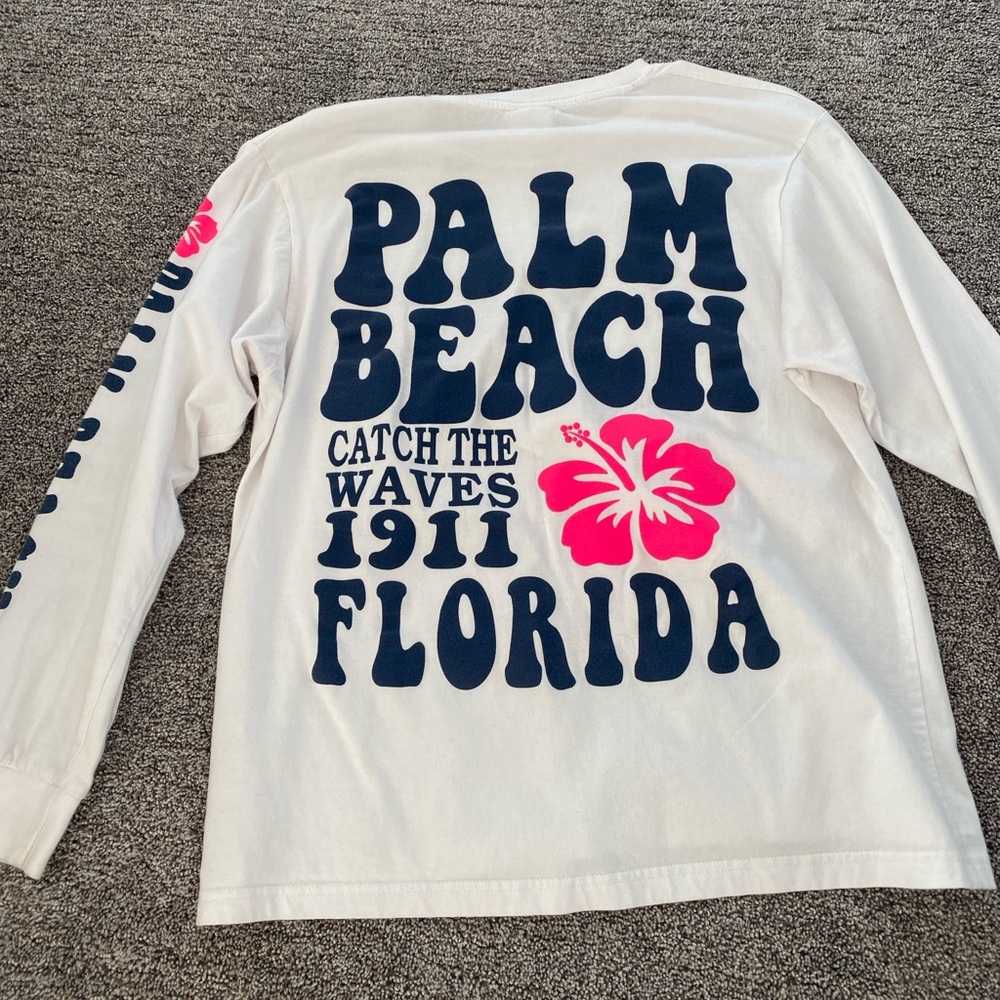 Super Cute Palm Beach Florida, long sleeve graphic tee